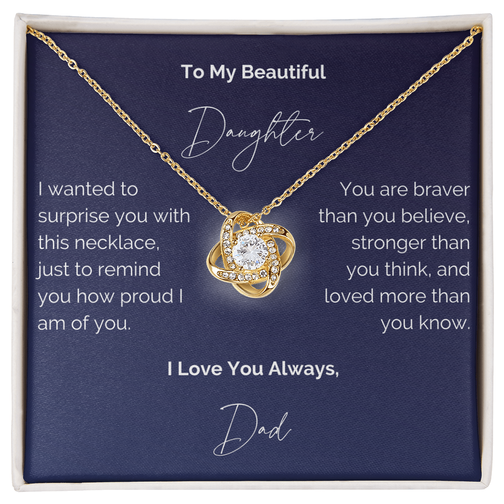 To My Daughter Necklace