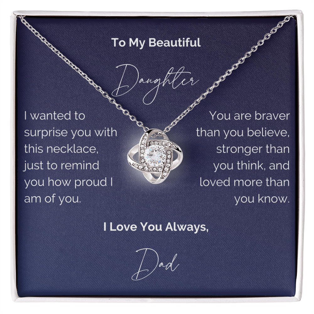 To My Daughter Necklace