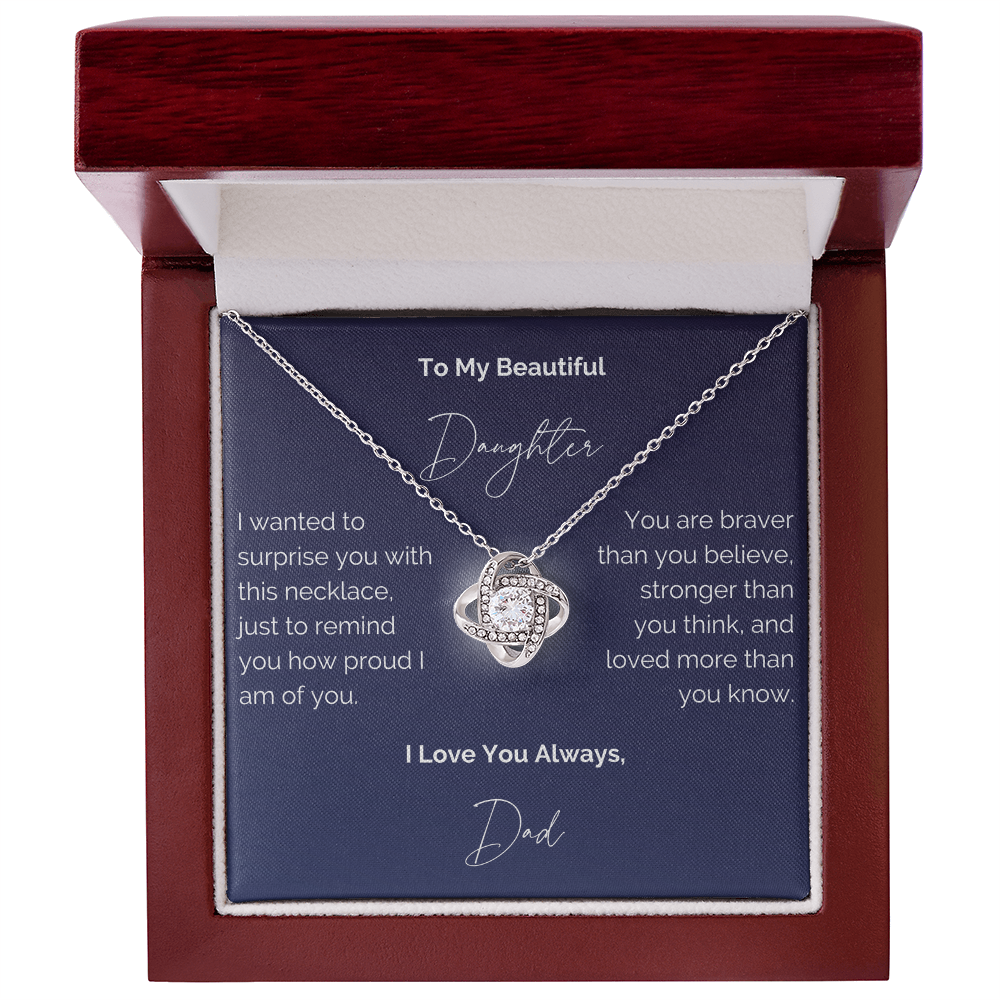 To My Daughter Necklace